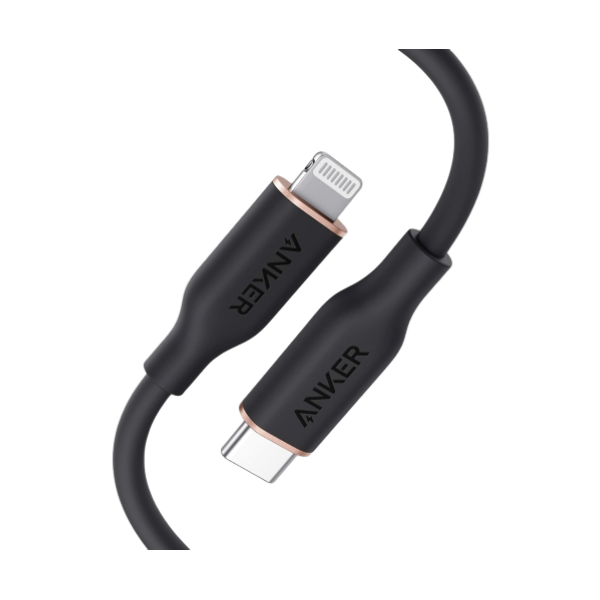 Cáp sạc Anker PowerLine III USB-C to Lightning 0.9m Flow A8662 màu đen