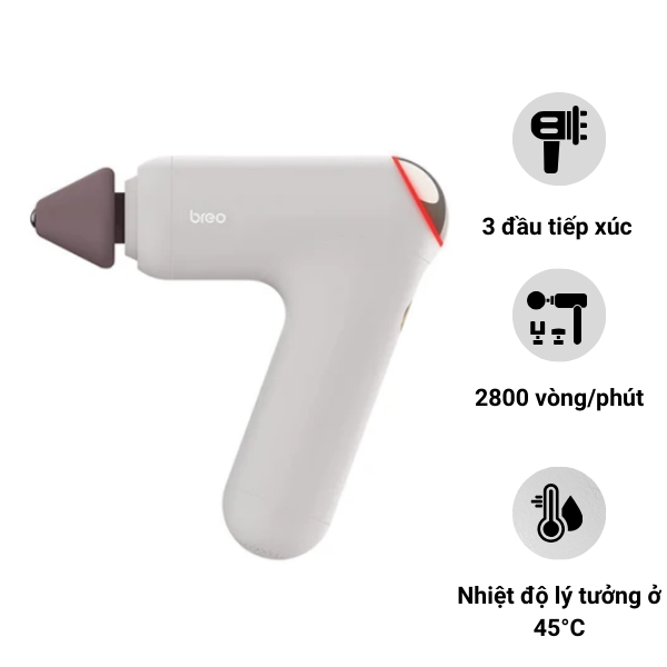 Súng Massage Cầm Tay Breo Gun-7 Chính Hãng
