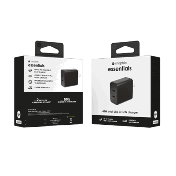 Củ sạc Mophie Essentials PD 45W 2C