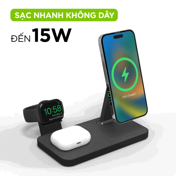Đế sạc Mophie Snap+ 3in1 Stand