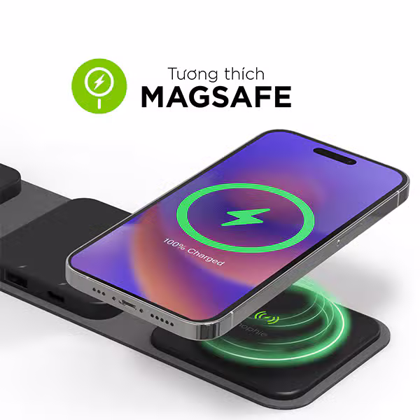 Đế sạc Mophie Snap+ Multi-Device Travel - ảnh 3