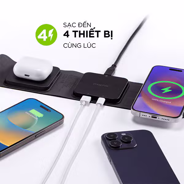 Đế sạc Mophie Snap+ Multi-Device Travel - ảnh 4