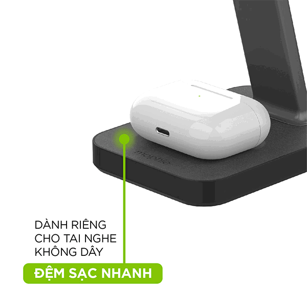 Đế sạc Mophie Snap+ Stand & Pad