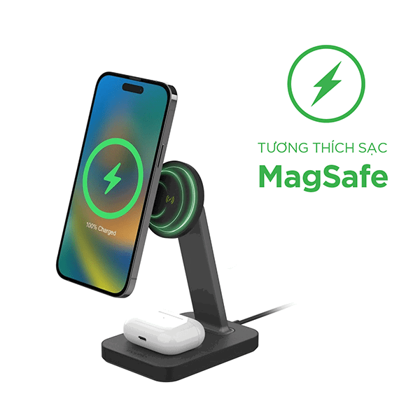 Đế sạc Mophie Snap+ Stand & Pad