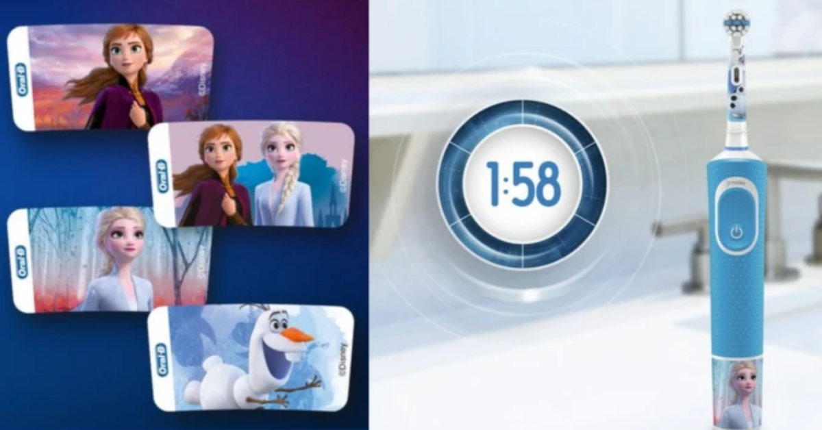 Bàn chải điện trẻ em Oral-B Vitality D12 Disney Frozen Chính Hãng
