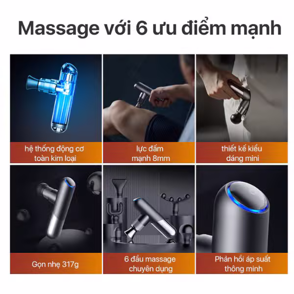 Máy massage thể thao mini Philips PPM7501 Chính Hãng - ảnh 3