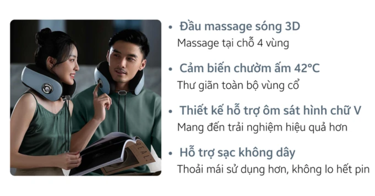 Máy massage cổ gáy Philips PPM3304 Chính Hãng
