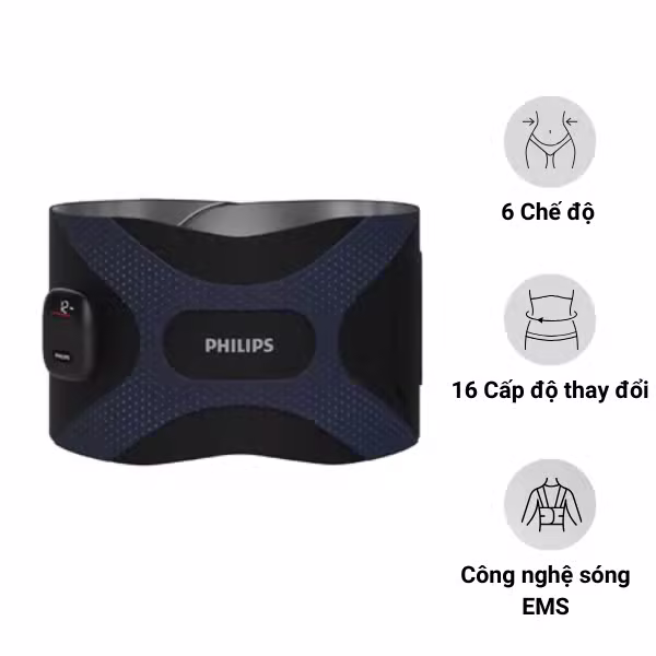 Máy massage đai bụng Philips PPM4331 Chính Hãng - ảnh 1