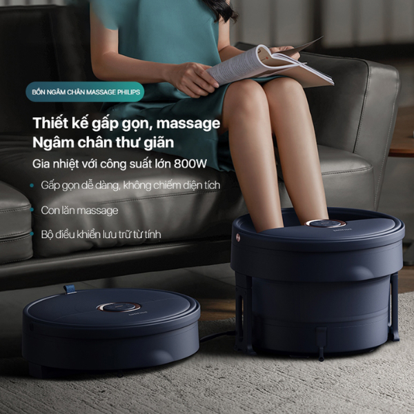 Bồn ngâm chân massage Philips PPM6501 Chính Hãng