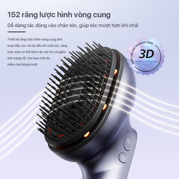 Lược điện massage da đầu Philips PPM1511 Chính Hãng