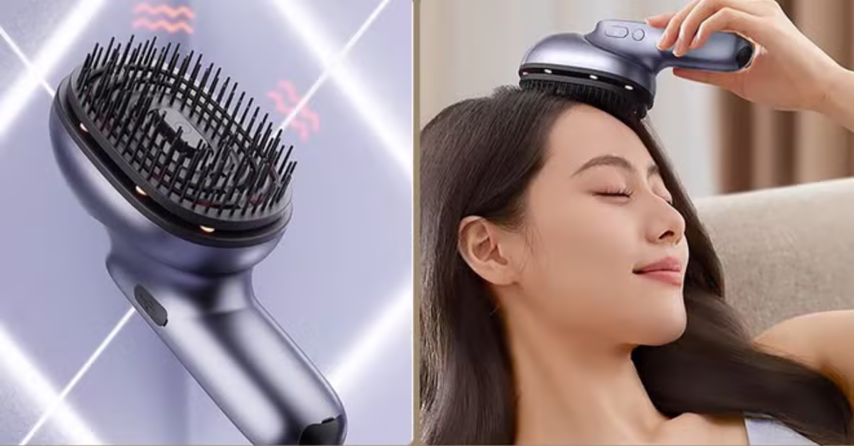 Lược điện massage da đầu Philips PPM1511 Chính Hãng - ảnh 6