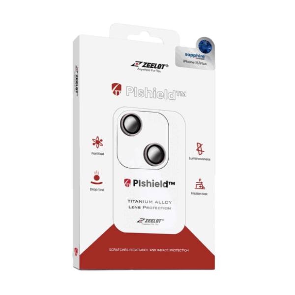 Dán cường lực camera iPhone 15/15 Plus Zeelot Pishield