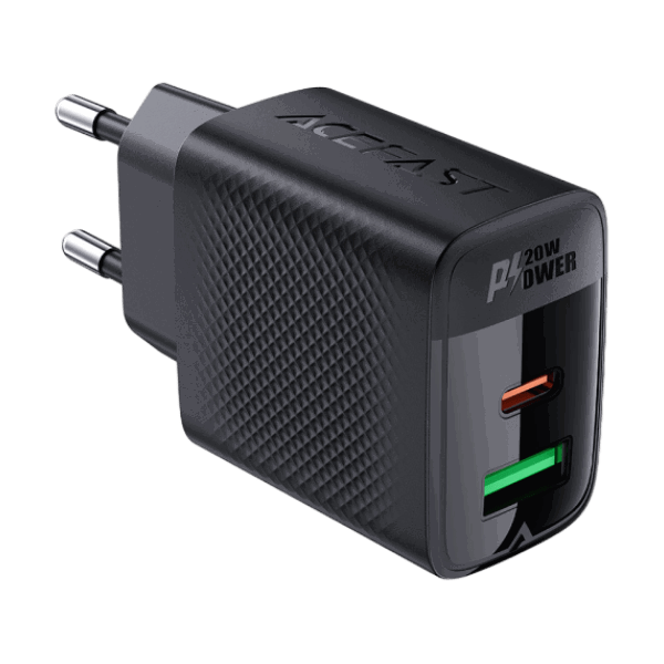 Củ sạc Acefast 2 cổng PD20W GaN (USB-A+USB-C) A78