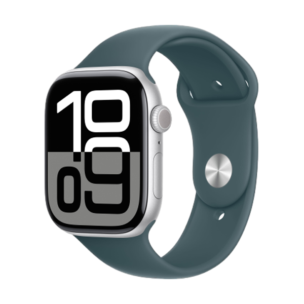 Apple Watch Series 10 46mm (GPS) Viền nhôm - Dây cao su size S/M