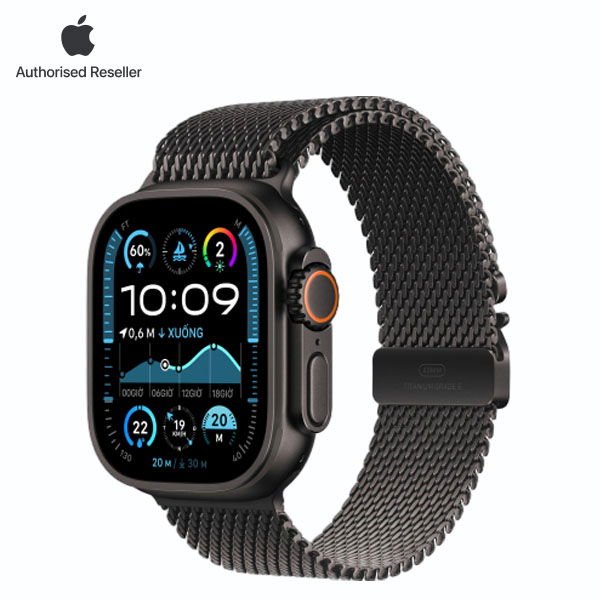 Apple Watch Ultra 2 49mm (LTE) Viền Titan - Dây quấn Milan Titan