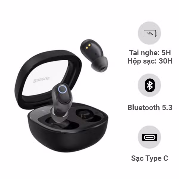 Tai nghe True Wireless Baseus Bowie WM02 - ảnh 1