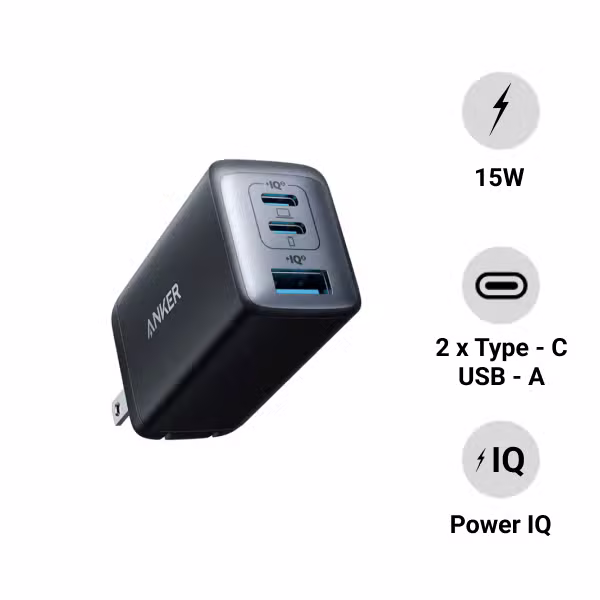 Củ sạc Anker PowerPort III 2C1A 65W A2667 - ảnh 1