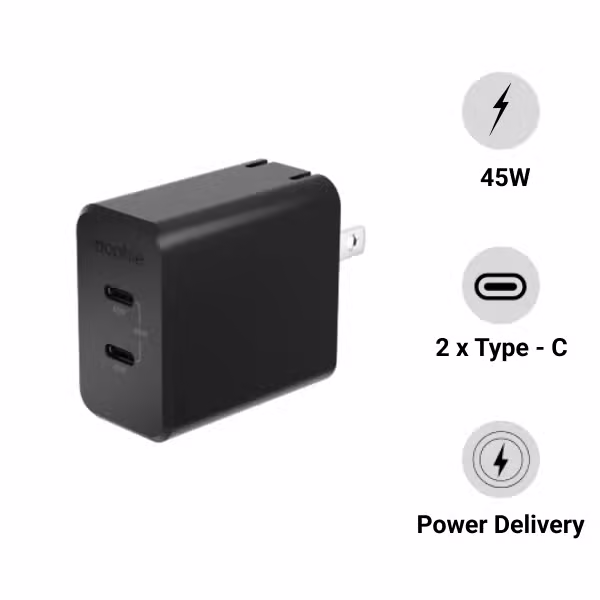 Củ sạc Mophie Essentials PD 45W 2C - ảnh 1