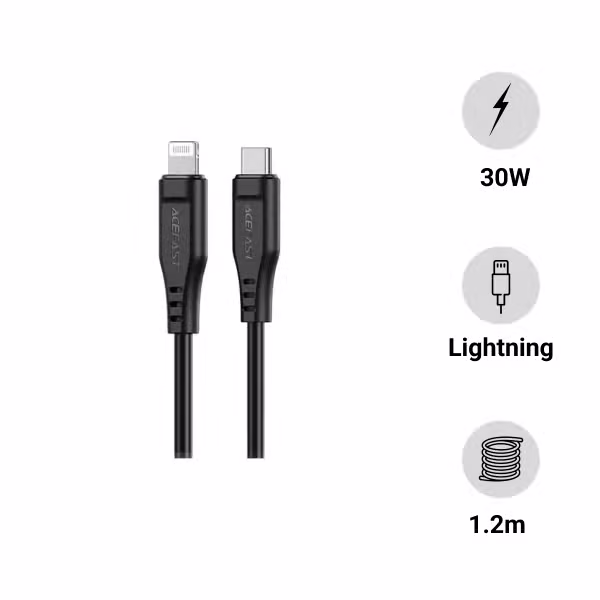 Cáp sạc ACEFAST Type-C to Lightning 1.2m C3-01 - ảnh 1