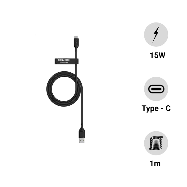 Cáp sạc Mophie Essentials USB-A to USB-C 1m