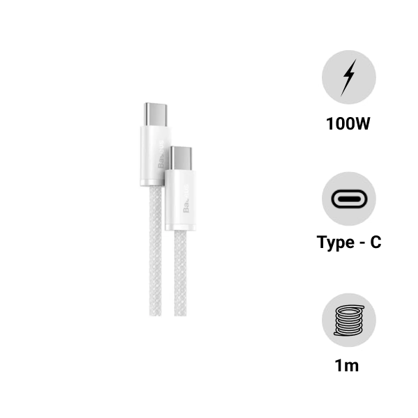 Cáp sạc Baseus Dynamic Type-C to Type-C 100W 1m