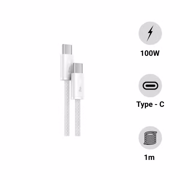 Cáp sạc Baseus Dynamic Type-C to Type-C 100W 1m - ảnh 1