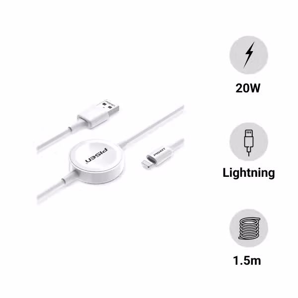 Cáp sạc Pisen iWatch 2in1 Lightning - ảnh 1