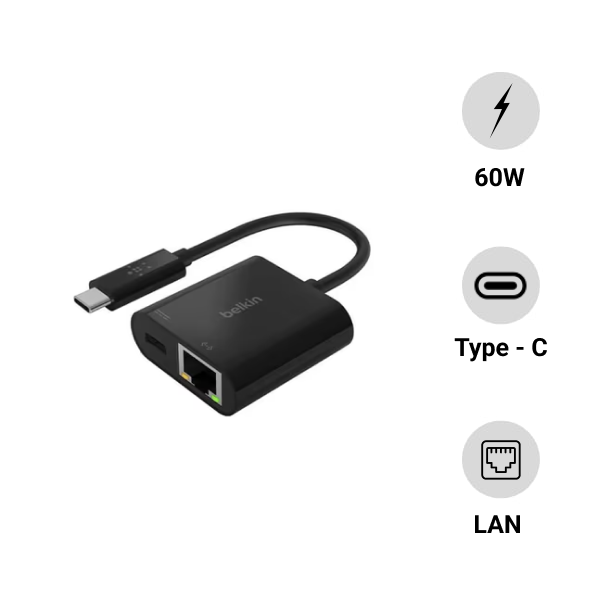 Bộ chuyển đổi Belkin USB-C thành Gigabit Ethernet