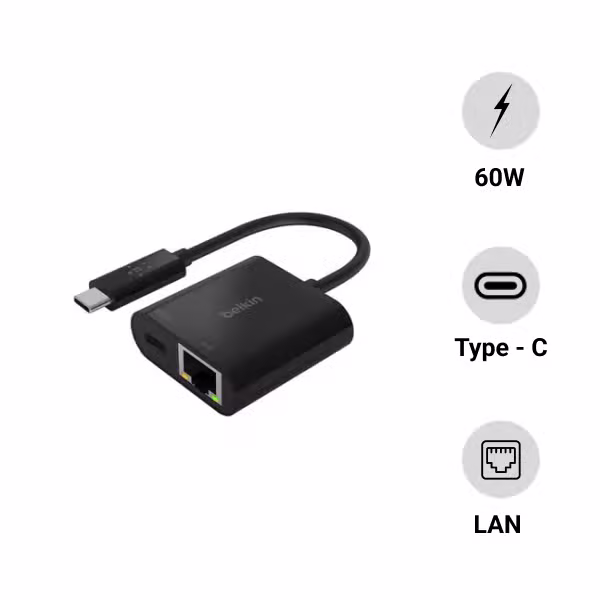 Bộ chuyển đổi Belkin USB-C thành Gigabit Ethernet - ảnh 1