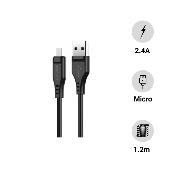 Cáp sạc Acefast USB-A to Micro 1.2m C3-09