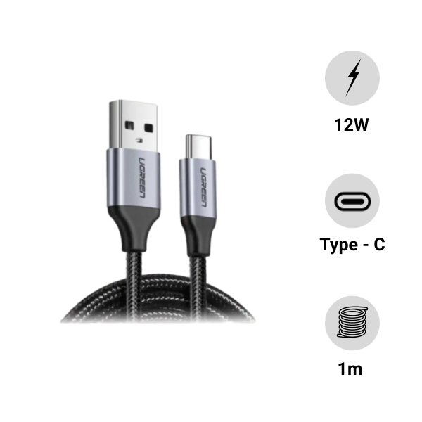 Cáp sạc Ugreen USB-A to Type-C 1m US288