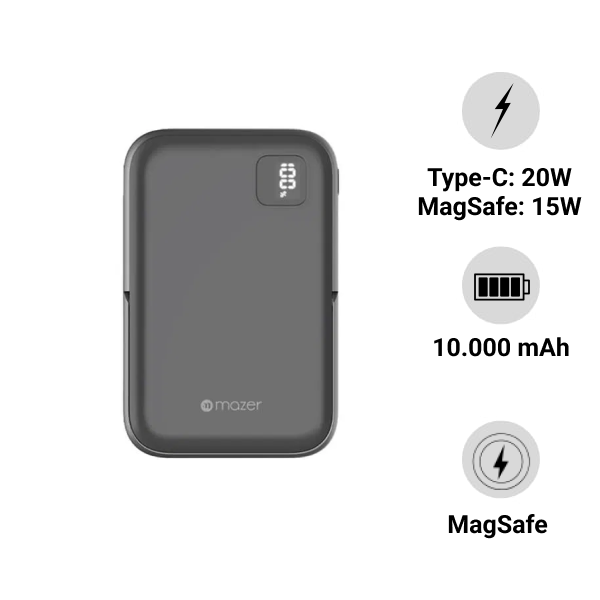 Pin sạc dự phòng Mazer MagAir16 MagSafe 10.000mAh