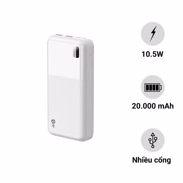 Pin sạc dự phòng 9Fit Lite 20.000mAh 9PL20K1