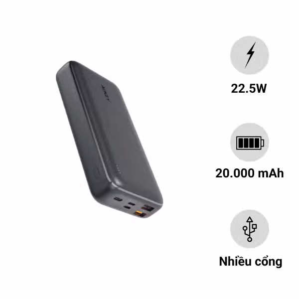 Pin sạc dự phòng Aukey 20.000mAh PB-N74S - ảnh 1