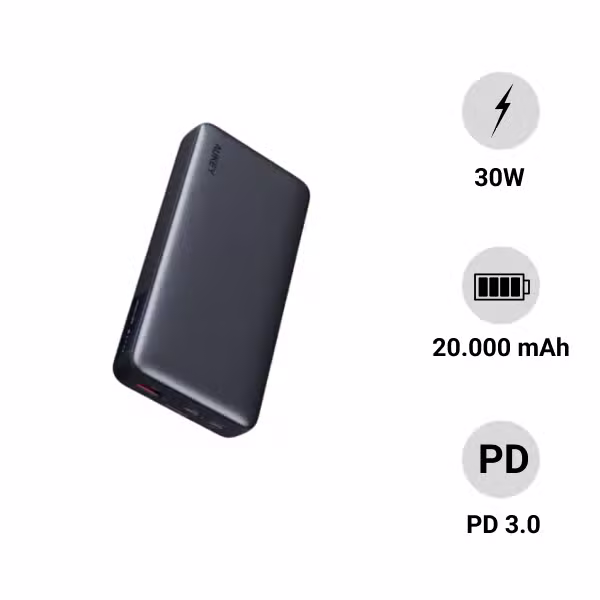 Pin sạc dự phòng Aukey 20.000mAh PB-Y42 - ảnh 1