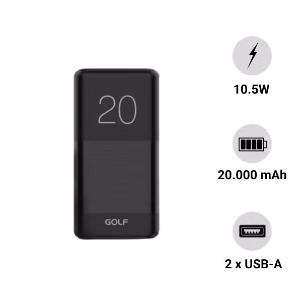 Pin sạc dự phòng Golf G81-C 20.000mAh - ảnh 1