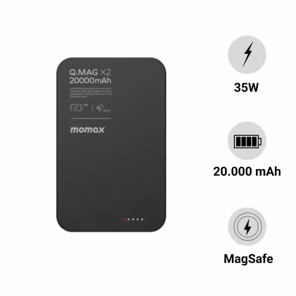 Pin sạc dự phòng Momax 20.000mAh MagSafe Q.Mag X2 - ảnh 1
