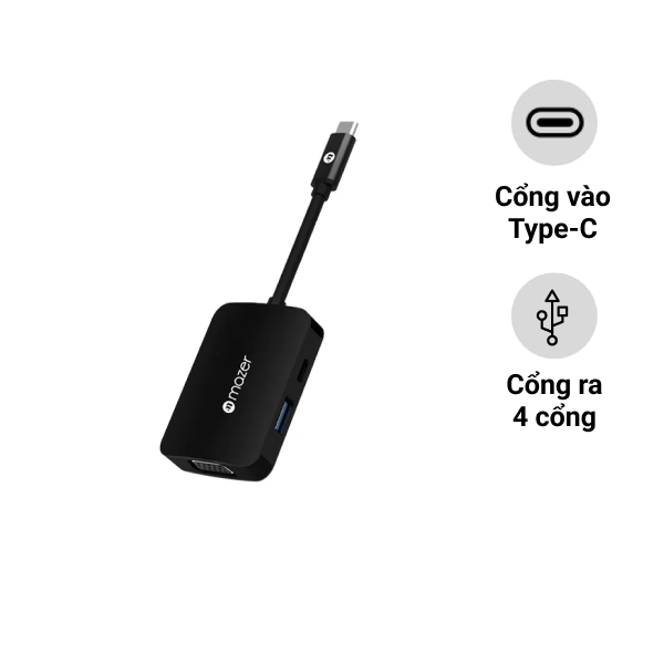 Cổng chuyển đổi Mazer USB 4in1 Hub