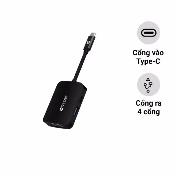 Cổng chuyển đổi Mazer USB 4in1 Hub - ảnh 1