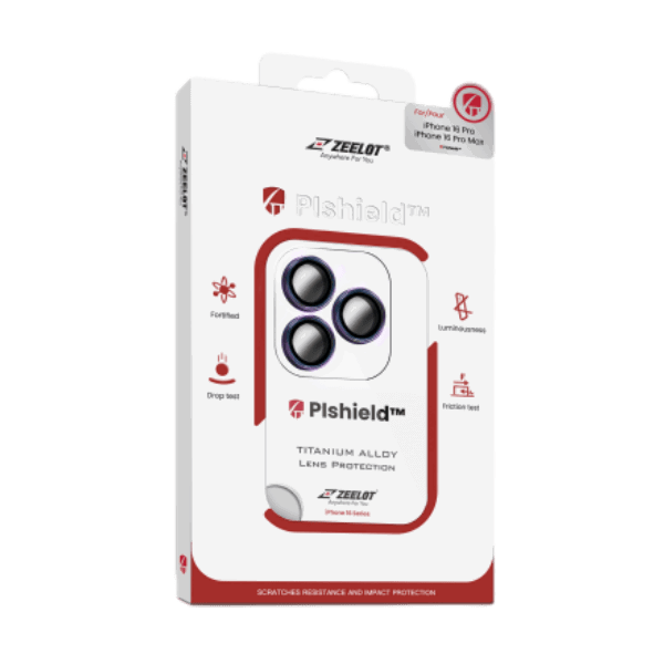 Dán cường lực camera iPhone 16 Pro /16 Pro Max Zeelot Pishield