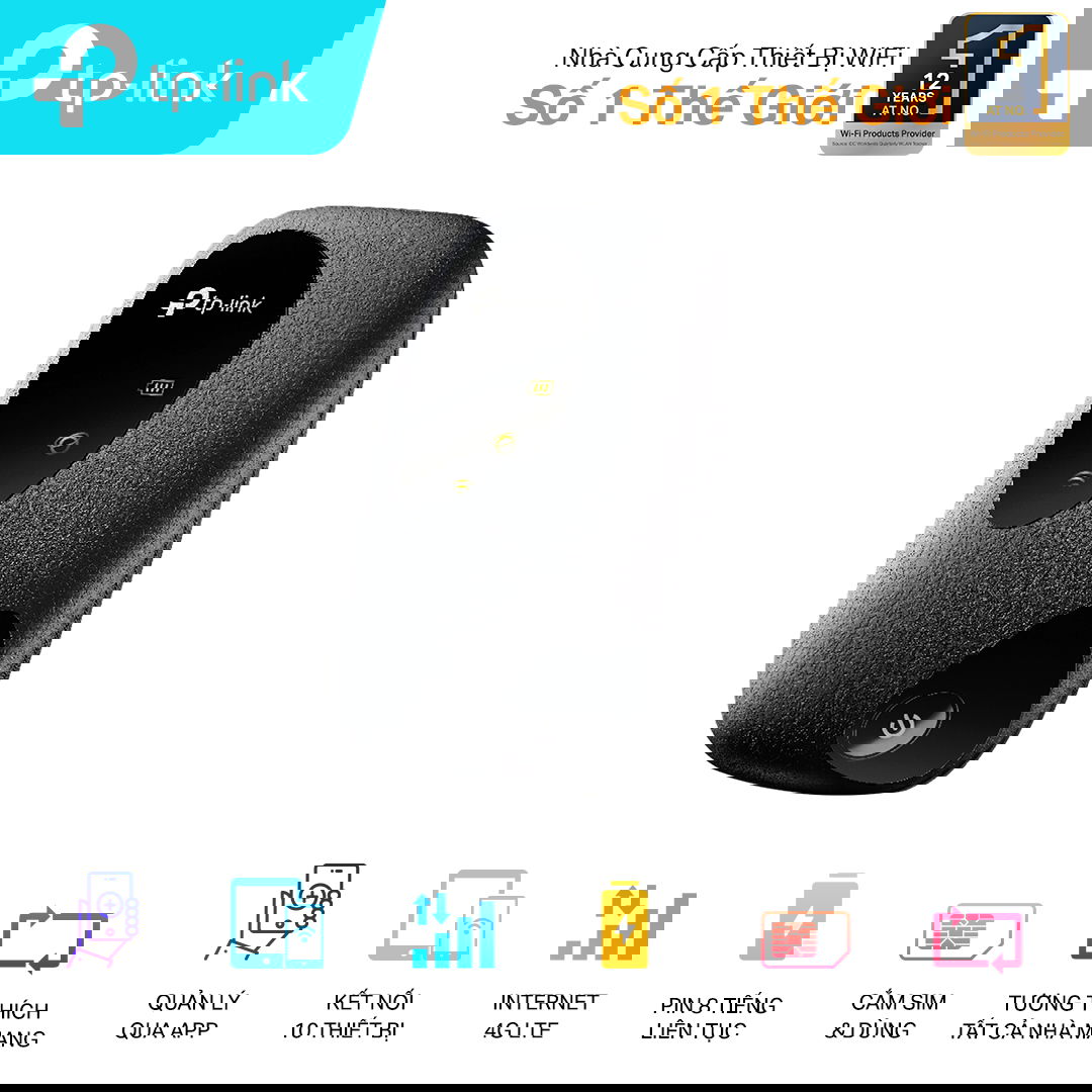 Bộ phát Wifi di động 4G LTE 150Mbps TP-link M7200