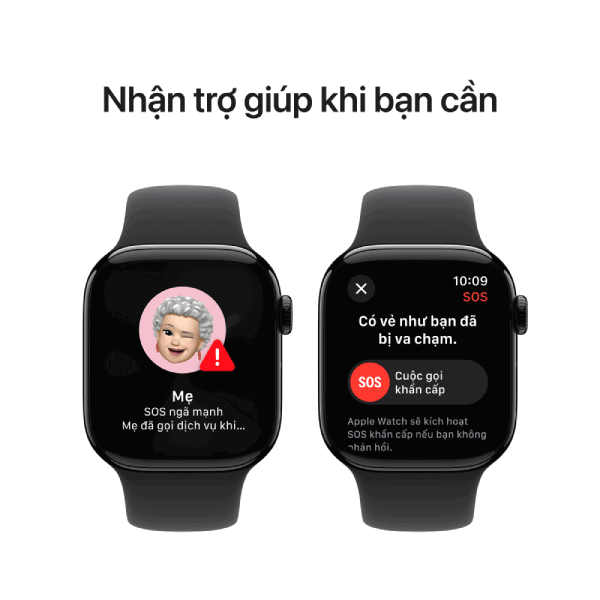 Apple Watch Series 10 42mm (GPS) Viền nhôm - Dây cao su size M/L