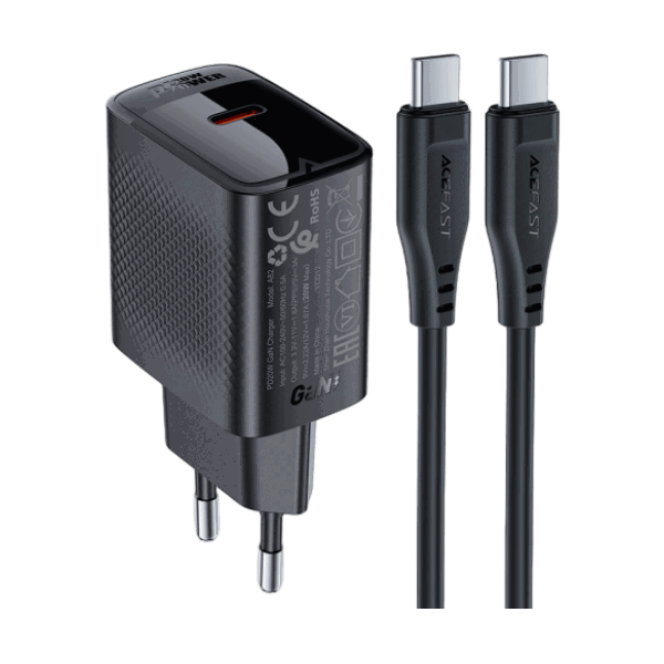Bộ sạc Acefast PD20W GaN A82