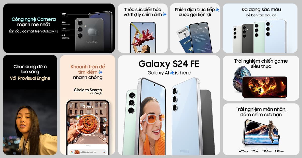 Samsung Galaxy S24 FE 5G 128GB Chính Hãng