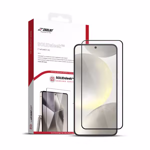 Dán kính cường lực Samsung Galaxy S25 Zeelot Solidsleek 2.5D