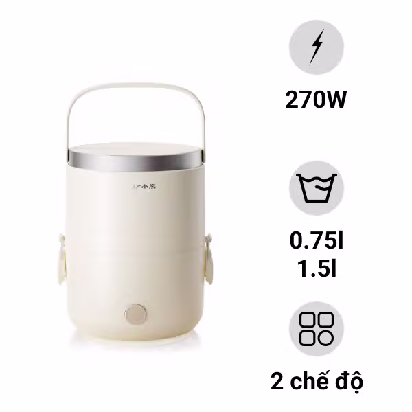 Hộp cơm điện cầm tay 1.5L Bear LB-4H15W (DFH-C15D2)