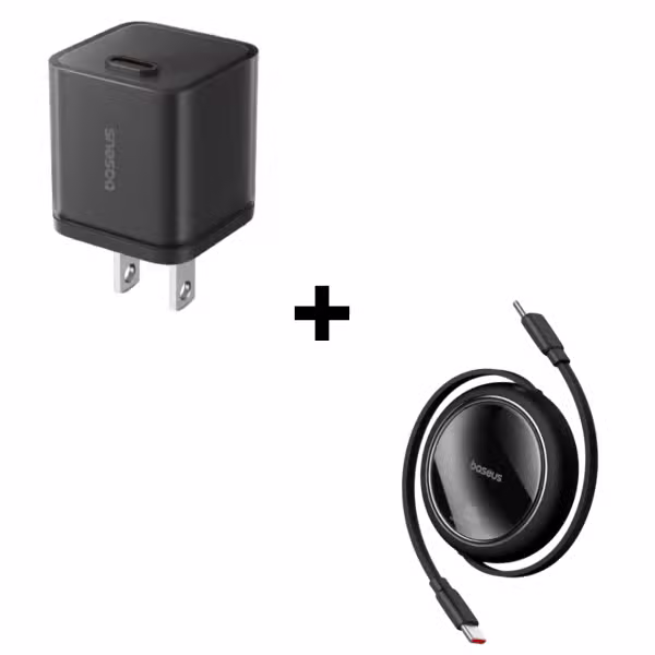 Bộ Combo cáp sạc Baseus 30W Type-C to Type-C màu đen - ảnh 1