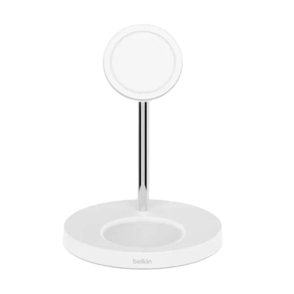 Đế sạc không dây Belkin MagSafe 2in1 BoostCharge 15W kèm sạc Cũ (Like New)