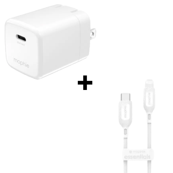 Cáp Sạc Mophie Essential Type-C to Lightning 30W Trắng