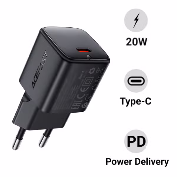 Củ sạc nhanh Acefast 20W USB-C PD 3.0 PPS GaN A117